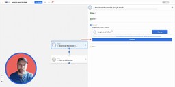 Connecting a Gmail account in Workload to authorize email access for automation setup.